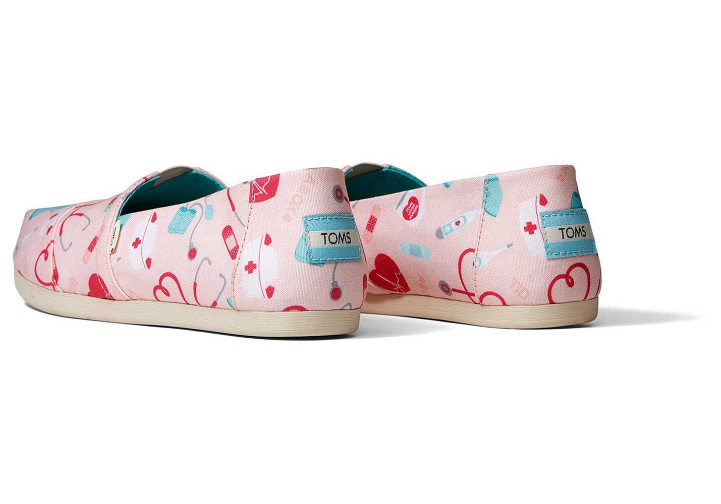 Toms Espadryle Damskie Różowe - Alpargata Healthcare Heroes - 73SYAGJXT